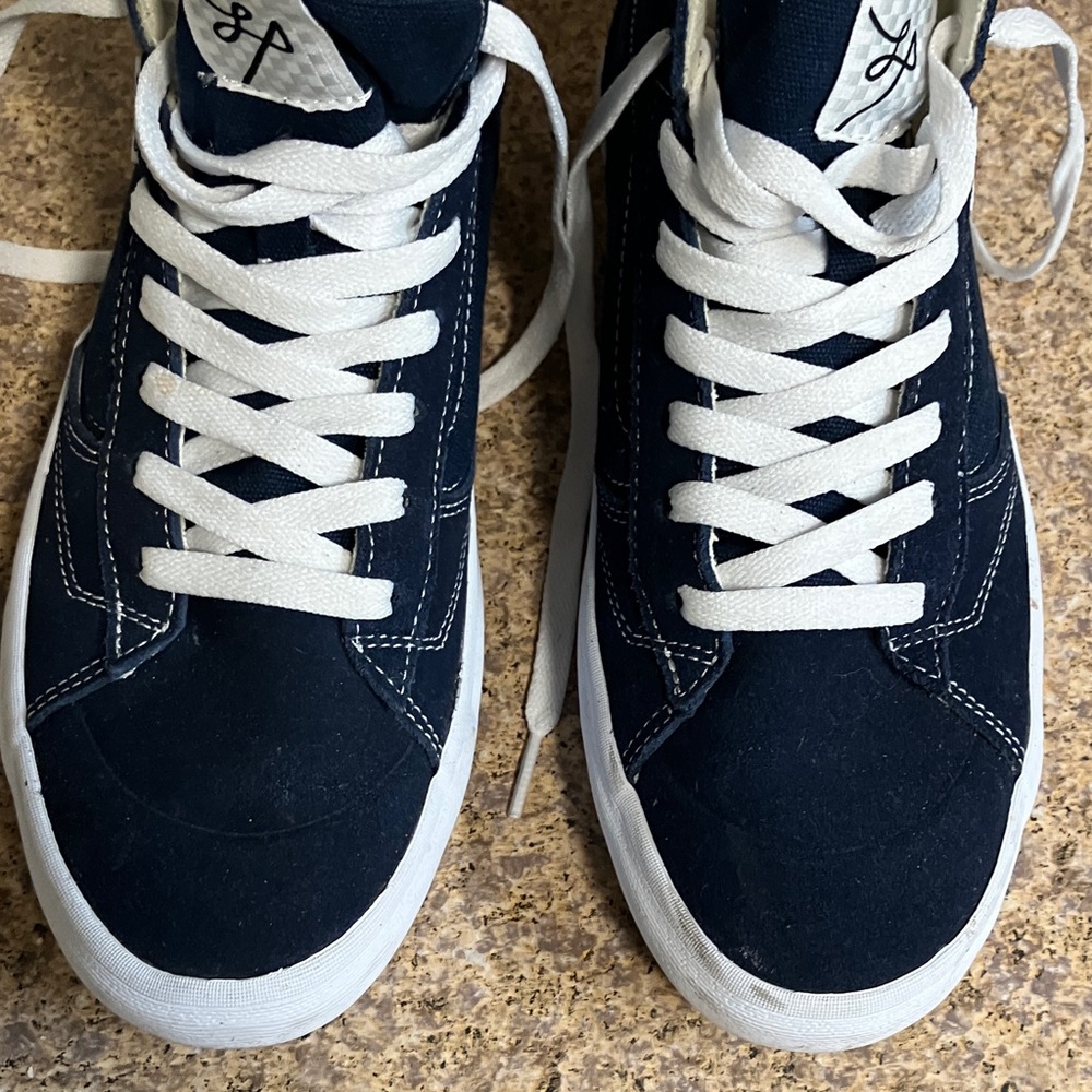 Vans Men's Navy High-Top Sneakers - Picture 4 of 9